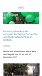 Mobile Screenshot of beckstage.volkerbeck.de