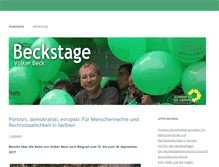 Tablet Screenshot of beckstage.volkerbeck.de